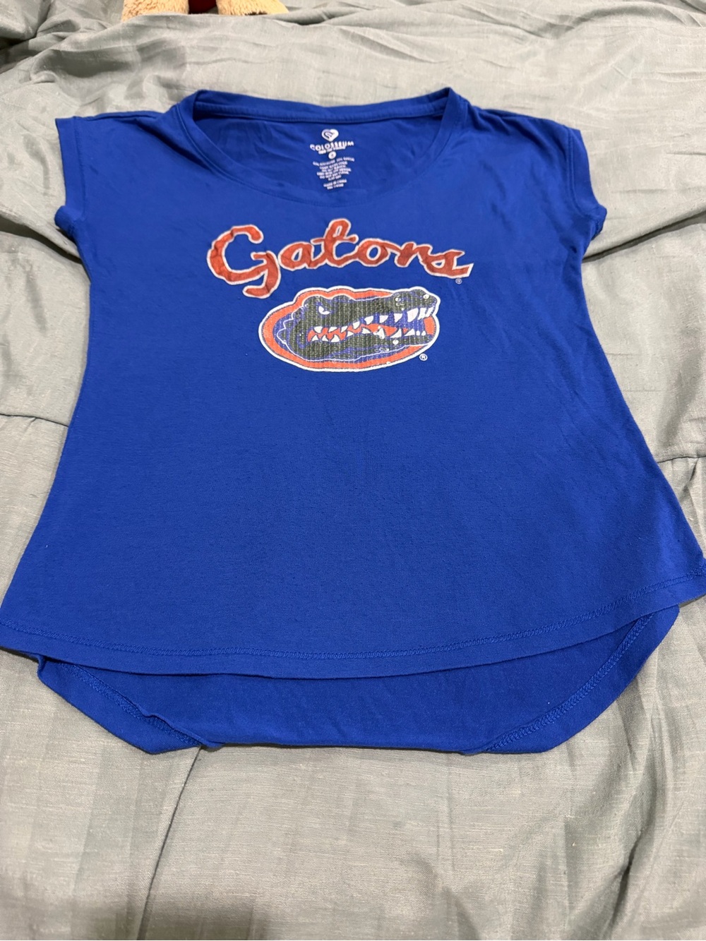Colosseum Royal Blue Gators Graphic Tee with Orange Accent